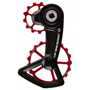 Galinio pavarų perjungėjo ratukų komplektas CeramicSpeed Oversized X for SRAM Red/Force/Rival AXS XPLR Alloy 607 stainless st