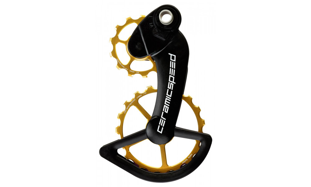 Galinio pavarų perjungėjo ratukų komplektas CeramicSpeed Oversized for Campagnolo 11s Mechanical/EPS Alloy 607 stainless stee 