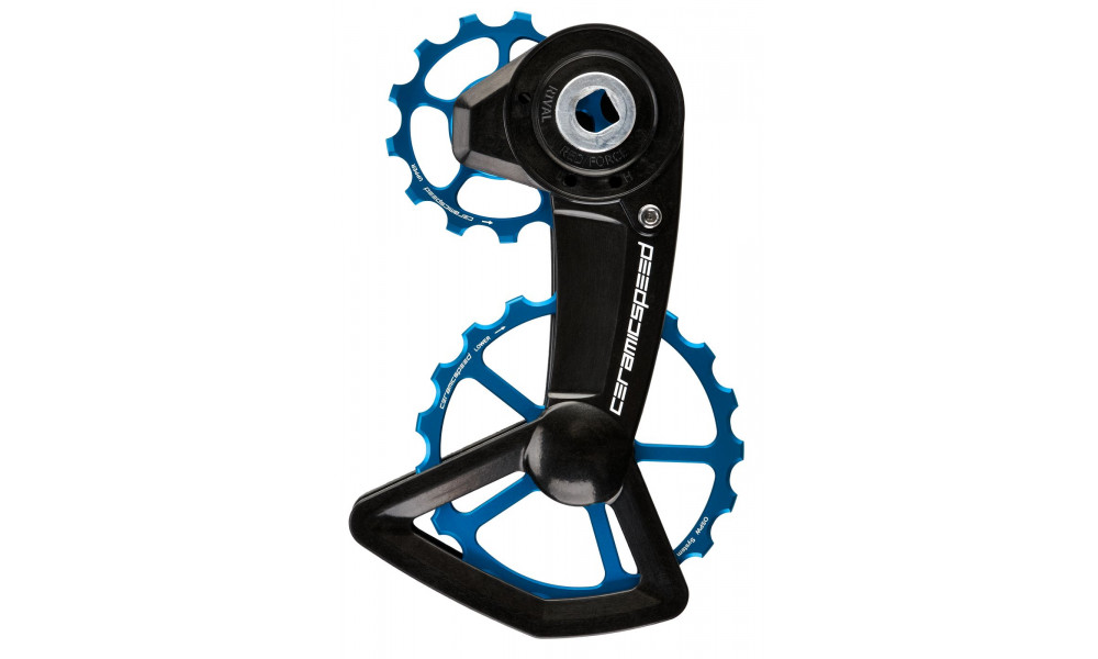 Galinio pavarų perjungėjo ratukų komplektas CeramicSpeed Oversized X for SRAM Red/Force/Rival AXS XPLR Ctd Alloy 607 Coated b 