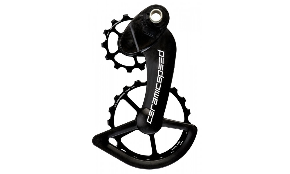 Galinio pavarų perjungėjo ratukų komplektas CeramicSpeed Oversized for Campagnolo 11s Mechanical/EPS Coated Alloy 607 black ( 