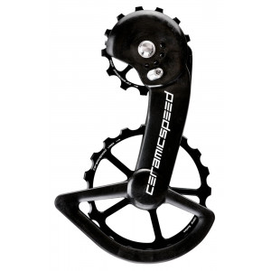 Galinio pavarų perjungėjo ratukų komplektas CeramicSpeed Oversized X for Shimano GRX810/815/Ultegra RX800/805 Coated Alloy 60