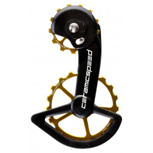 Galinio pavarų perjungėjo ratukų komplektas CeramicSpeed Oversized X for Shimano GRX810/815/Ultegra RX800/805 Coated Alloy 60