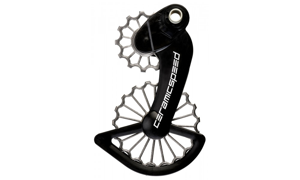 Galinio pavarų perjungėjo ratukų komplektas CeramicSpeed Oversized 3D Printed Hollow Titanium for Campagnolo 12s EPS 07 Coate 