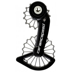 Galinio pavarų perjungėjo ratukų komplektas CeramicSpeed Oversized 3D Printed Hollow Titanium for SRAM Red/Force AXS 07 Coate