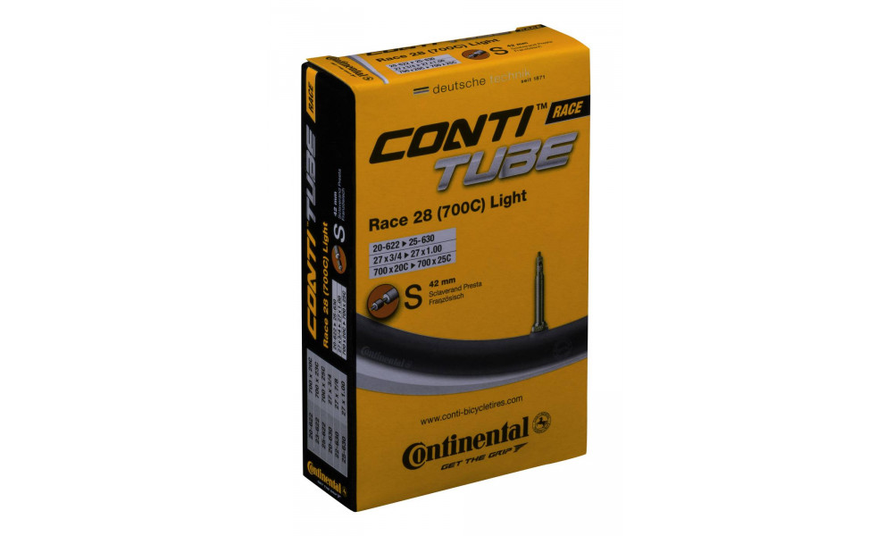 Kamera 28" Continental Race Light S42 (20-622/25-630) - 2