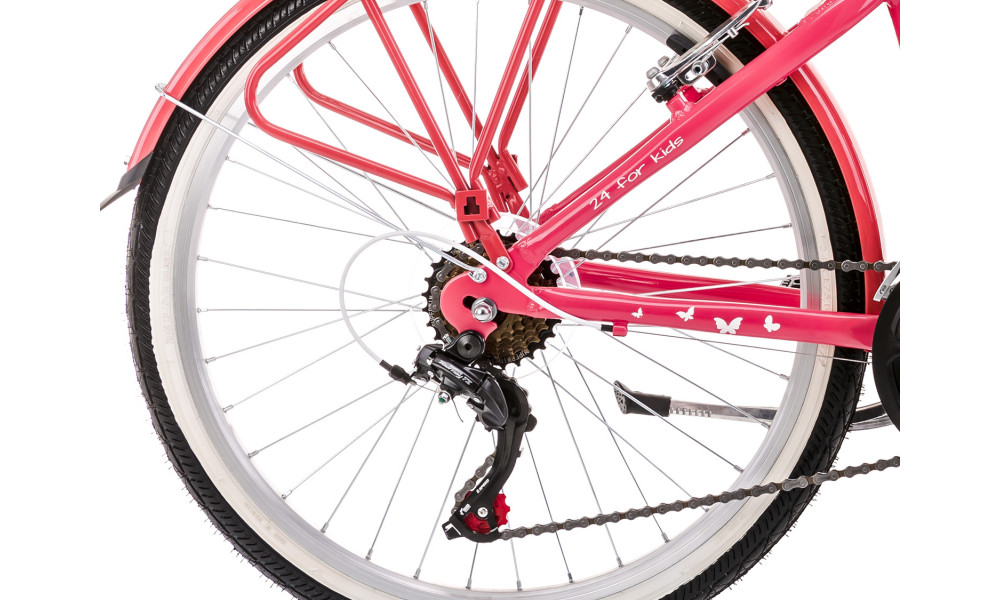 Dviratis Romet Panda 1 24" Alu 2023 pink - 7