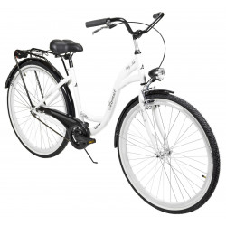 Dviratis AZIMUT City Lux 28" 2025 white-black