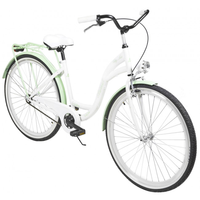 Dviratis AZIMUT City Lux 28" 2025 white-mint
