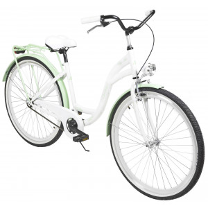 Dviratis AZIMUT City Lux 28" 2025 white-mint