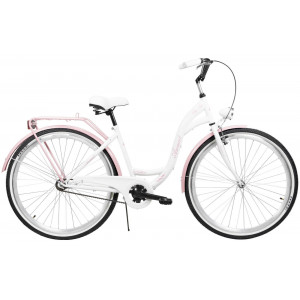 Dviratis AZIMUT City Lux 28" 2025 white-pink