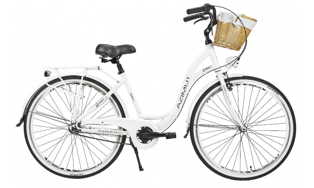 Dviratis AZIMUT Sarema ALU 28" 3-speed 2025 white matt - 2