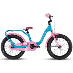 Dviratis S'COOL niXe 16" 1-speed coaster-brake Aluminium ocean-pink