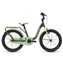 Dviratis S'COOL niXe 18" 1-speed coaster-brake Aluminium dark grey-pastel green