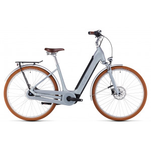 Elektrinis dviratis Cube Ella Cruise Hybrid 500 Easy Entry metallicstone'n'grey 2023