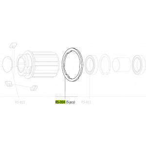Kasetės tarpinė Fulcrum for Shimano HG11 freewheel body (5 vnt.)