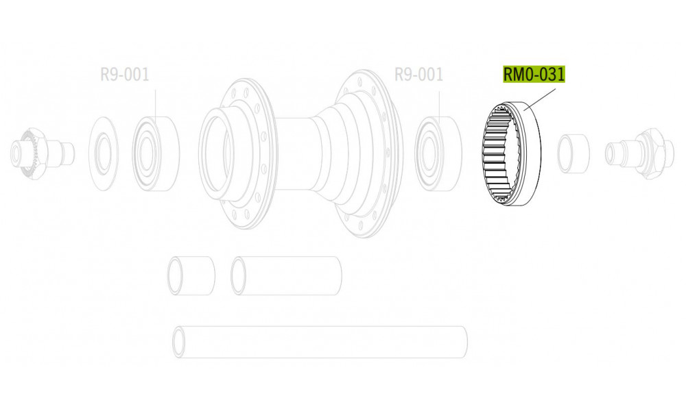 Galinės įvorės dalis Fulcrum ratchet ring MTB (3 vnt.) - 2