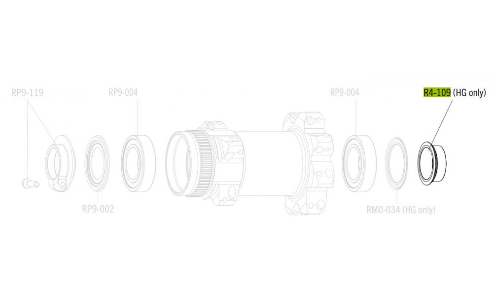 Galinės įvorės dalis Fulcrum DB spacer - 1