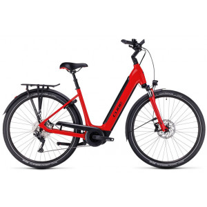 Elektrinis dviratis Cube Supreme Sport Hybrid Pro 500 Easy Entry red'n'black 2023
