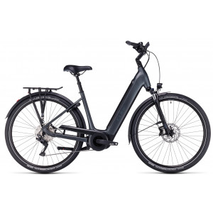 Elektrinis dviratis Cube Supreme Sport Hybrid Pro 625 Easy Entry grey'n'grey 2023