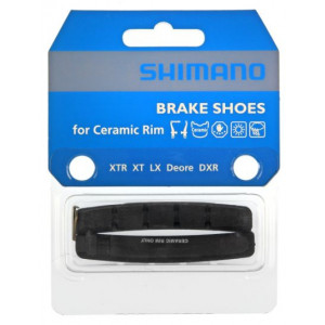 Stabdžių kaladėlių įdėklai V-brake Shimano XT/DEORE/ALIVIO M70R2 for ceramic rim