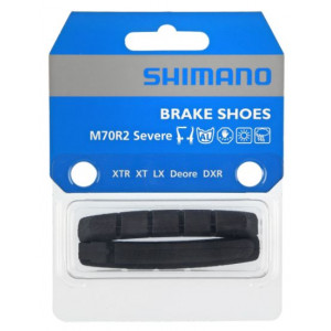Stabdžių kaladėlių įdėklai V-brake Shimano XTR/XT/DEORE M70R2 Severe