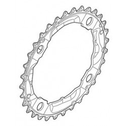 Priekinis dantratis Shimano DEORE FC-M532 104mm 9-speed 36T silver