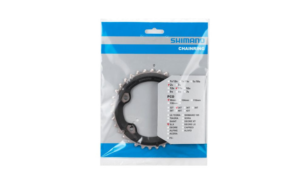 Priekinis dantratis Shimano SLX FC-M7000-2 96mm for 34-24T 11-speed 34T-BB - 2