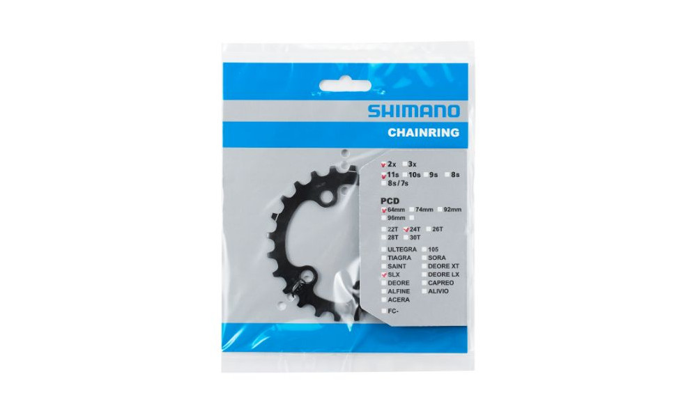 Priekinis dantratis Shimano SLX FC-M7000 64mm for 34-24T 11-speed 24T-BB - 2