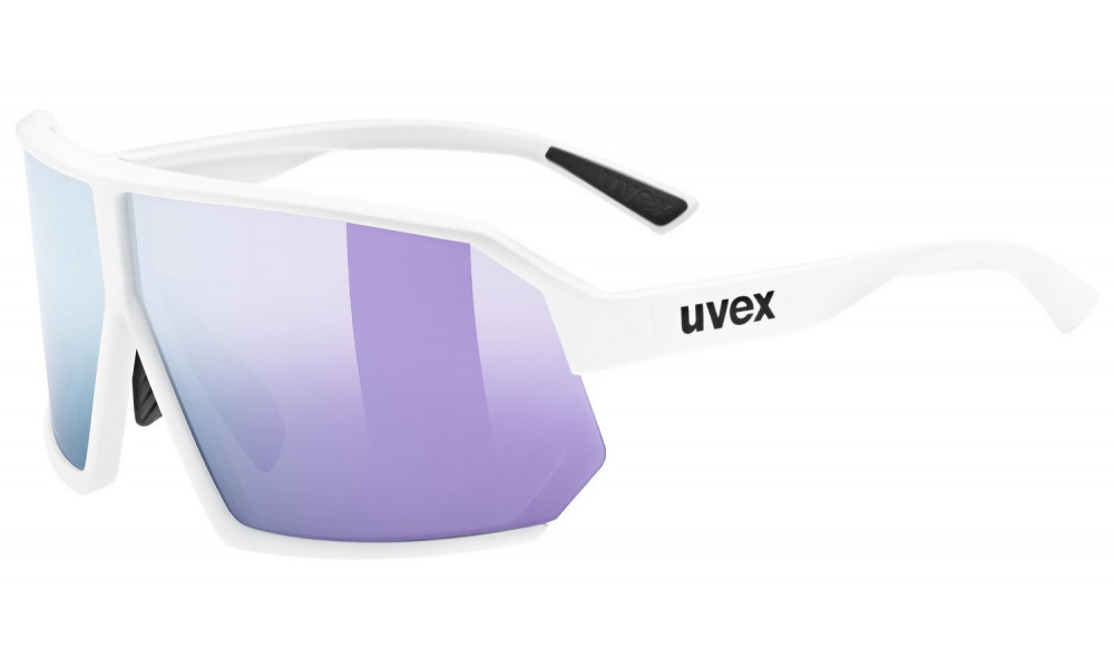 Akiniai Uvex sportstyle 237 white matt / mirror lavender - 1