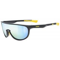 Akiniai Uvex sportstyle 515 black matt / mirror yellow