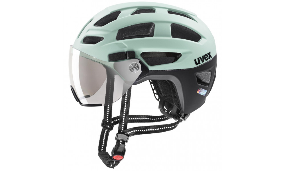 Šalmas Uvex finale visor jade-black matt - 1