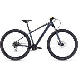 Dviratis Cube Aim Pro 27.5 grey'n'flashyellow 2024