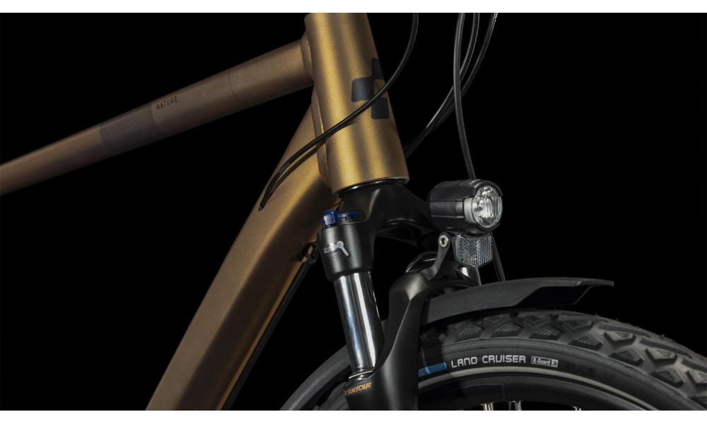 Dviratis Cube Nature Pro Allroad gold'n'black 2024 - 3