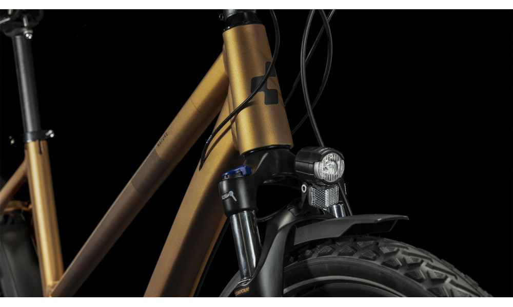 Dviratis Cube Nature Pro Allroad Trapeze gold'n'black 2024 - 3