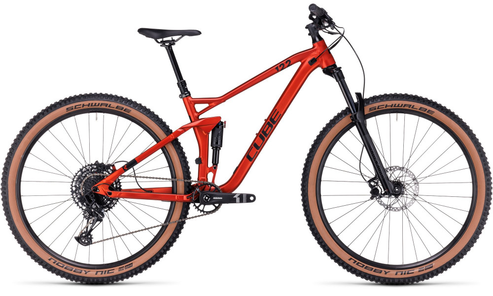 Dviratis Cube Stereo ONE22 Pro 27.5 fireorange'n'black 2024 - 1