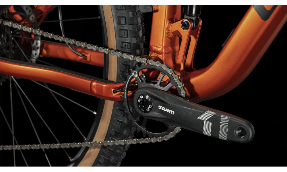 Dviratis Cube Stereo ONE22 Pro 27.5 fireorange'n'black 2024 - 3