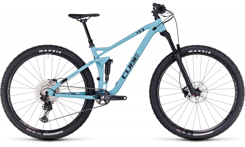 Dviratis Cube Stereo ONE22 Race 27.5 mayablue'n'black 2024 - 1