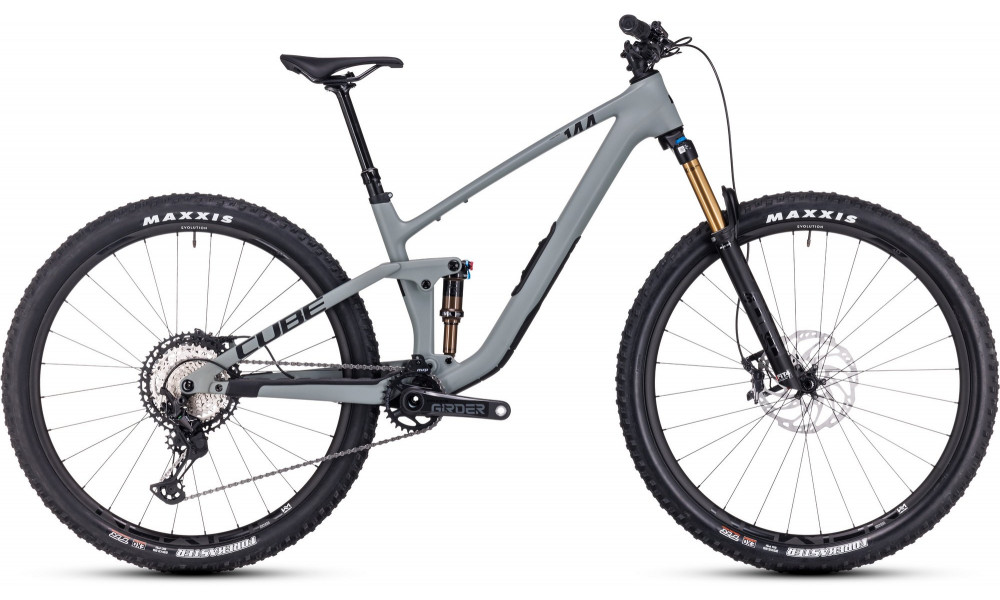 Dviratis Cube Stereo ONE44 C:62 Race 29 swampgrey'n'black 2024 - 1