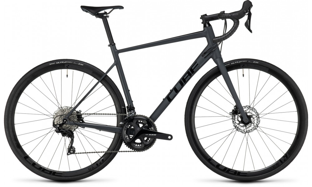 Dviratis Cube Attain SLX grey'n'black 2024 - 1