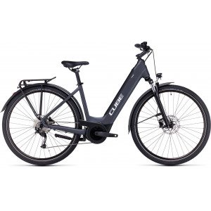 Elektrinis dviratis Cube Touring Hybrid ONE 500 Easy Entry grey'n'white 2024