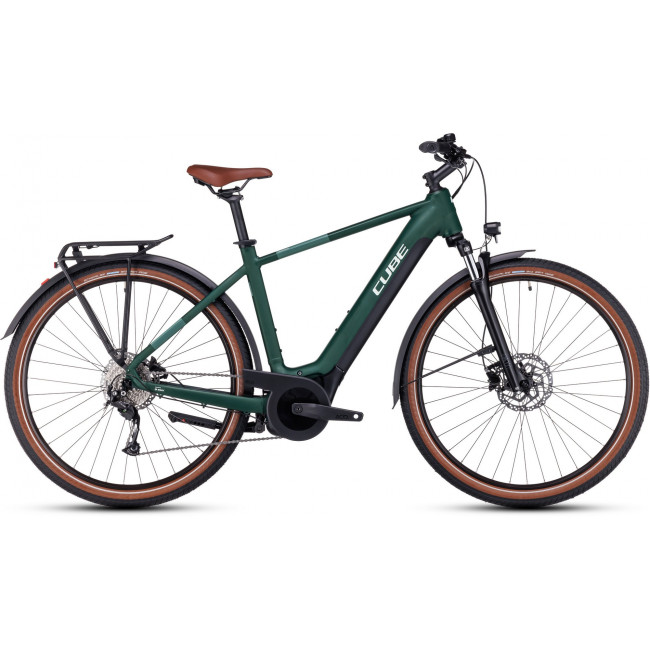 Elektrinis dviratis Cube Touring Hybrid ONE 500 darkgreen'n'green 2024