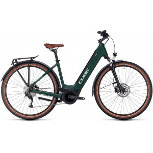 Elektrinis dviratis Cube Touring Hybrid ONE 500 Easy Entry darkgreen'n'green 2024