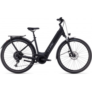 Elektrinis dviratis Cube Touring Hybrid Pro 625 Easy Entry black'n'metal 2024