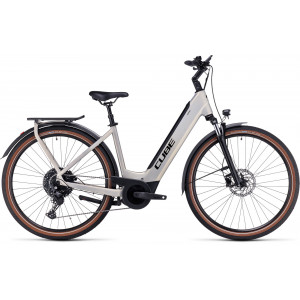 Elektrinis dviratis Cube Touring Hybrid Pro 625 Easy Entry pearlysilver'n'black 2024