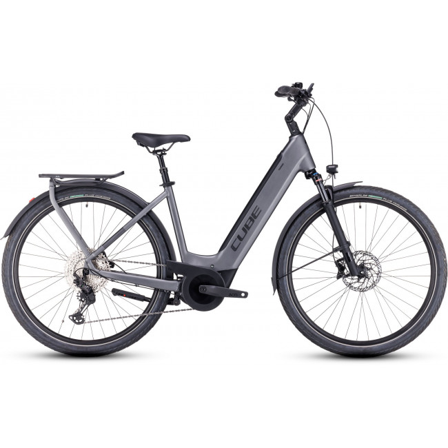 Elektrinis dviratis Cube Touring Hybrid EXC 625 Easy Entry grey'n'metal 2024