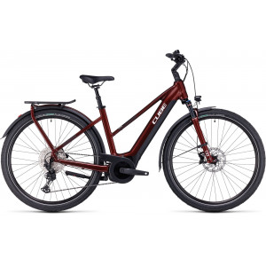 Elektrinis dviratis Cube Touring Hybrid EXC 625 Trapeze red'n'white 2024