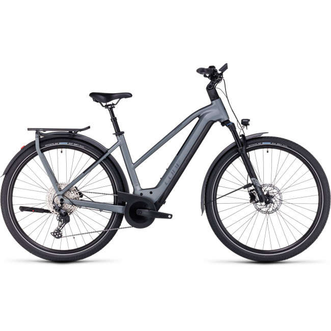 Elektrinis dviratis Cube Kathmandu Hybrid Pro 750 Trapeze flashgrey'n'metal 2024