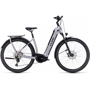 Elektrinis dviratis Cube Kathmandu Hybrid SLX 750 Easy Entry polarsilver'n'black 2024