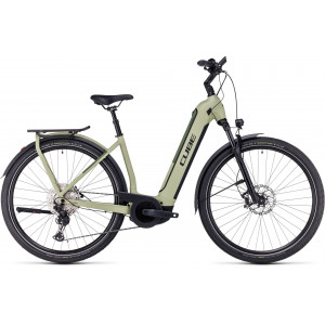 Elektrinis dviratis Cube Kathmandu Hybrid SLX 750 Easy Entry green'n'olive 2024