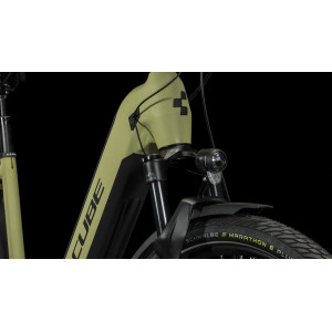 Elektrinis dviratis Cube Kathmandu Hybrid SLX 750 Easy Entry green'n'olive 2024